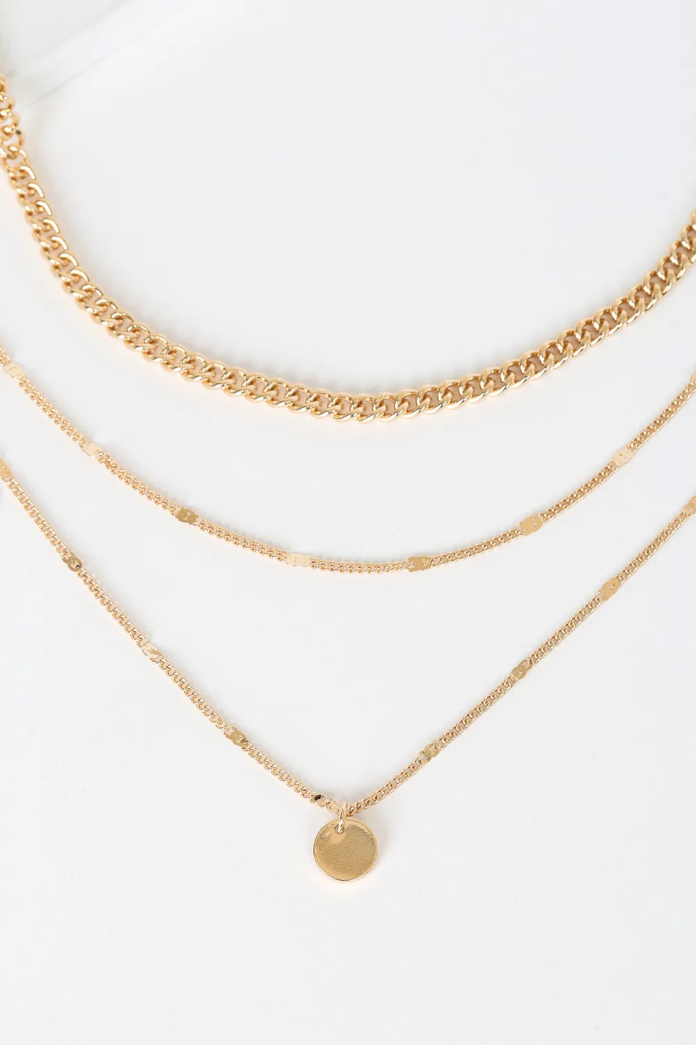 Artistic Design Stacked Three-Layer Necklace