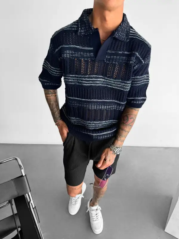 Minimal Relaxed Knit T-Shirt