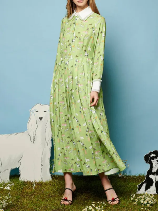 Print Midi Dress