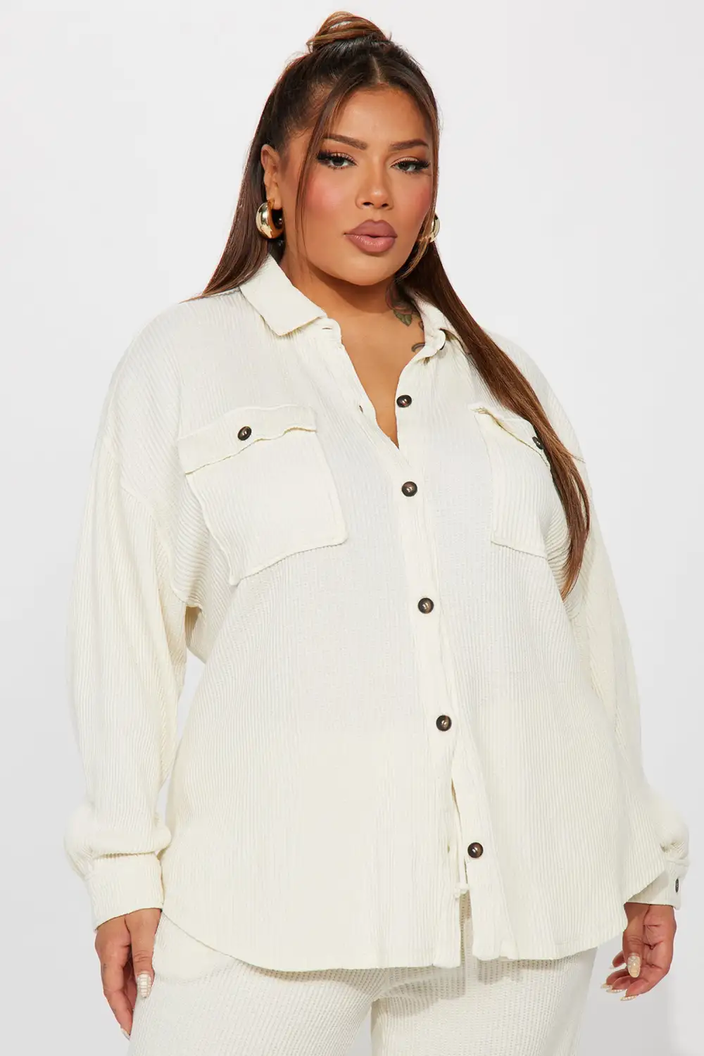 Kaylah Thermal Pant Set - Cream