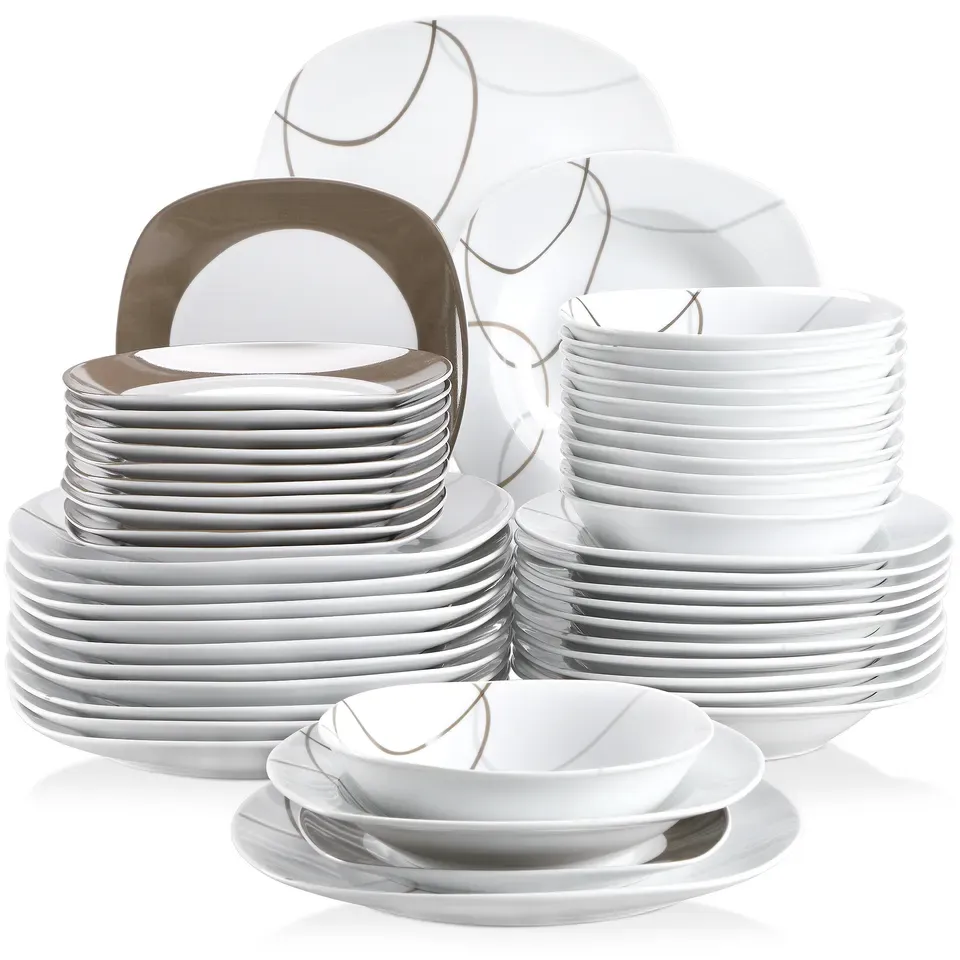 58pcs deluxe ceramic tableware set