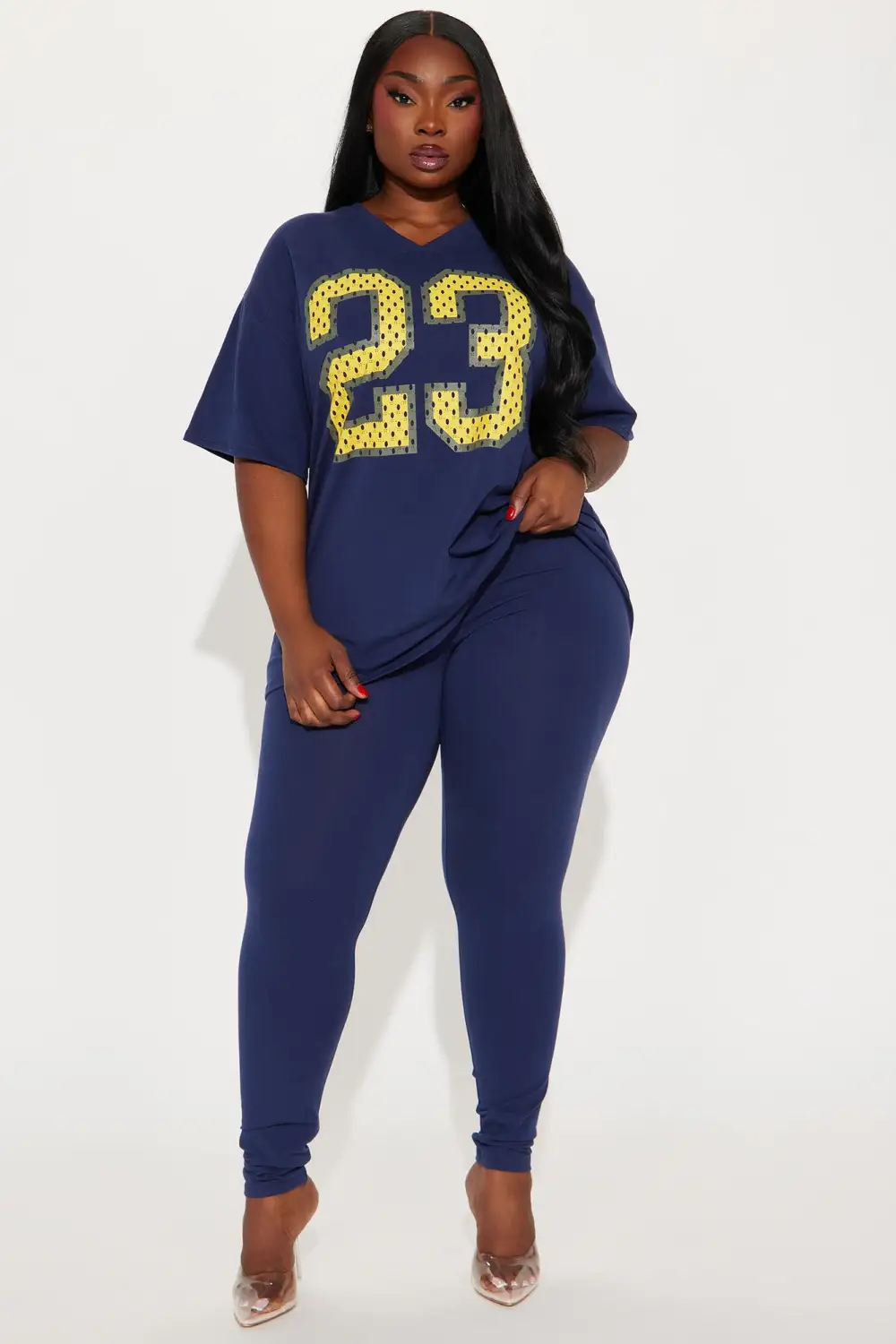 Game Day Ready Legging Set - Navy