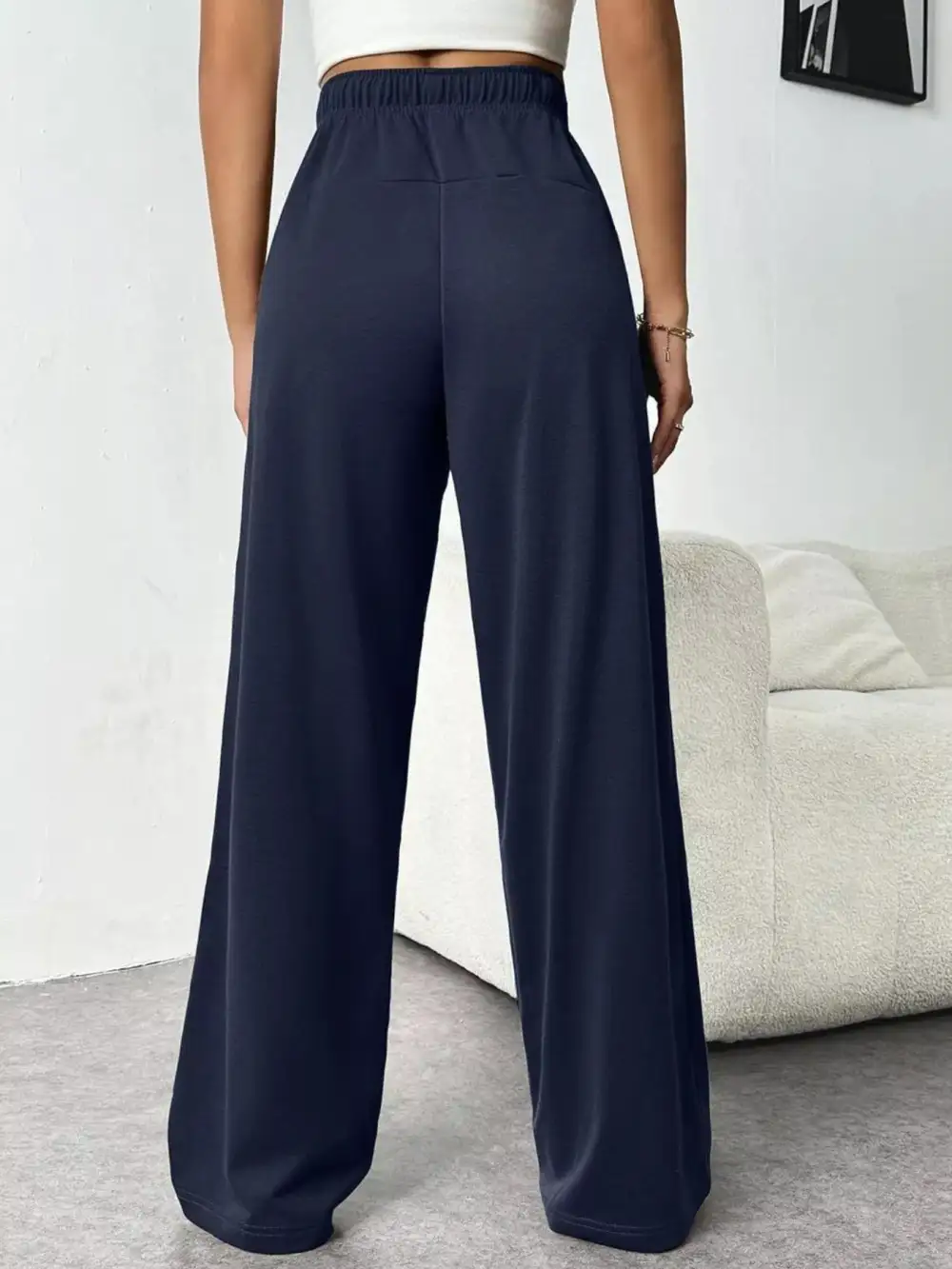 Everyday Drawstring Wide Leg Pants