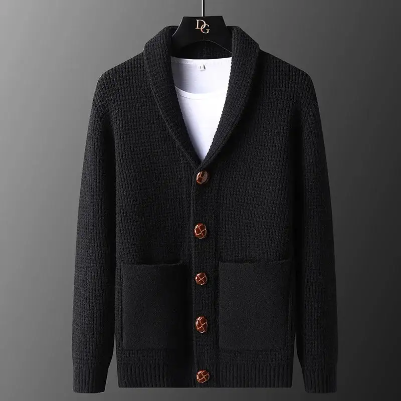 Shawl Collar Knit Cardigan