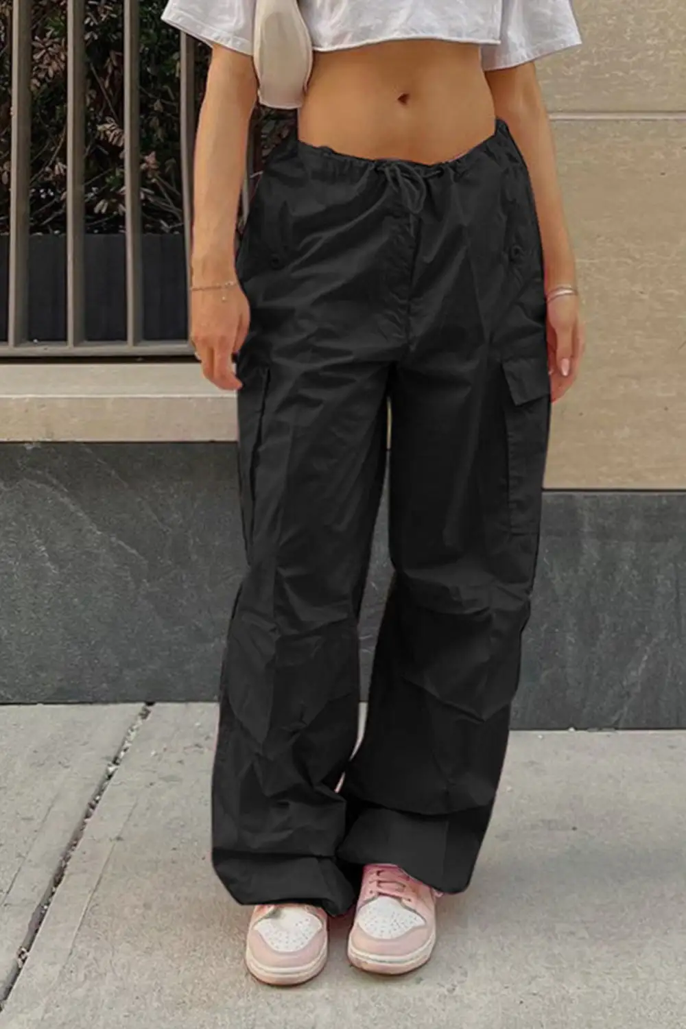 High Waist Utility Cargo Pants