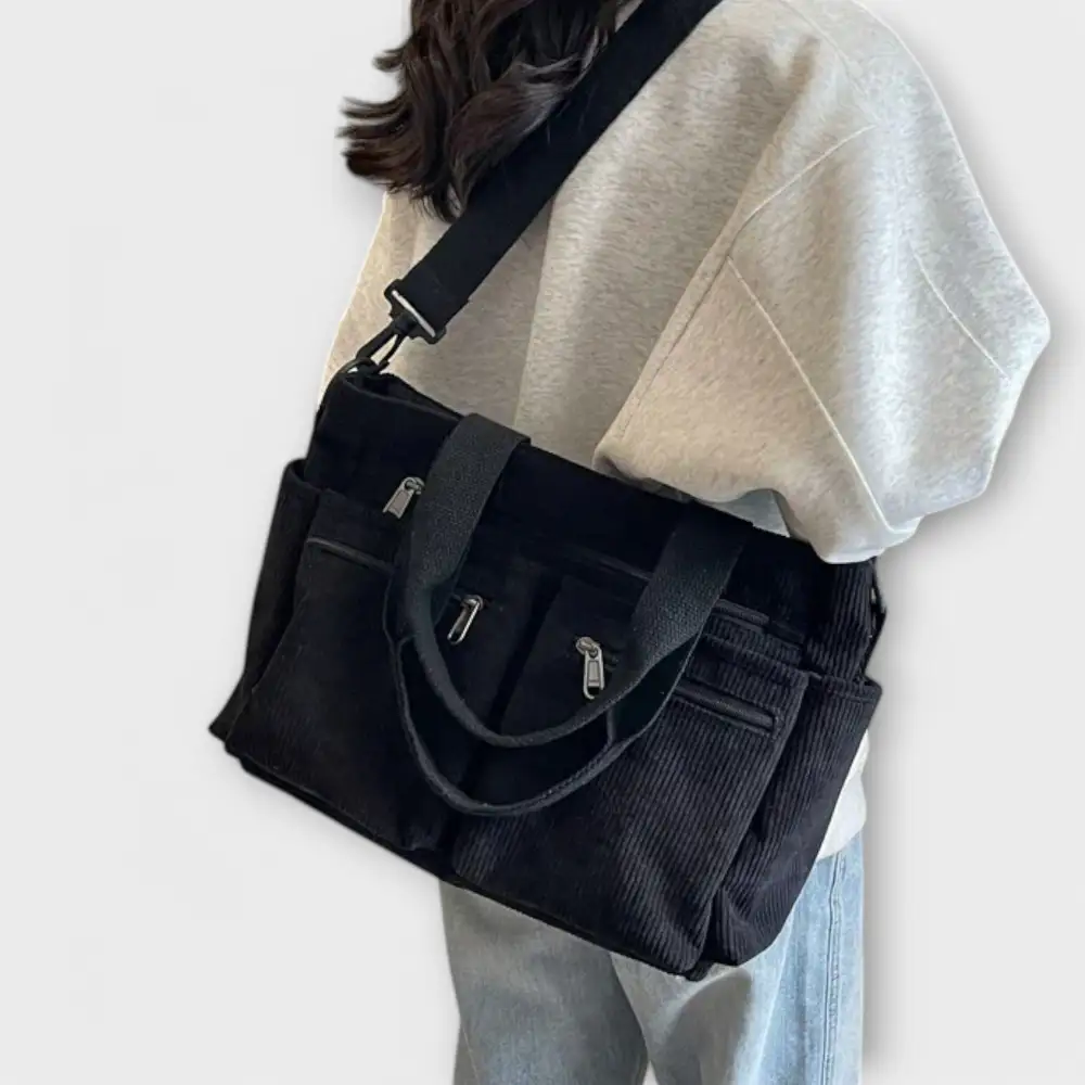 Nylon Soft Grain Tote Bag