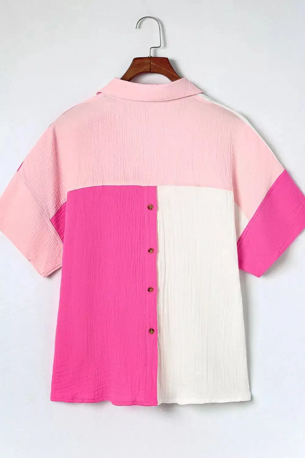 Block Casual Button Up Shirt