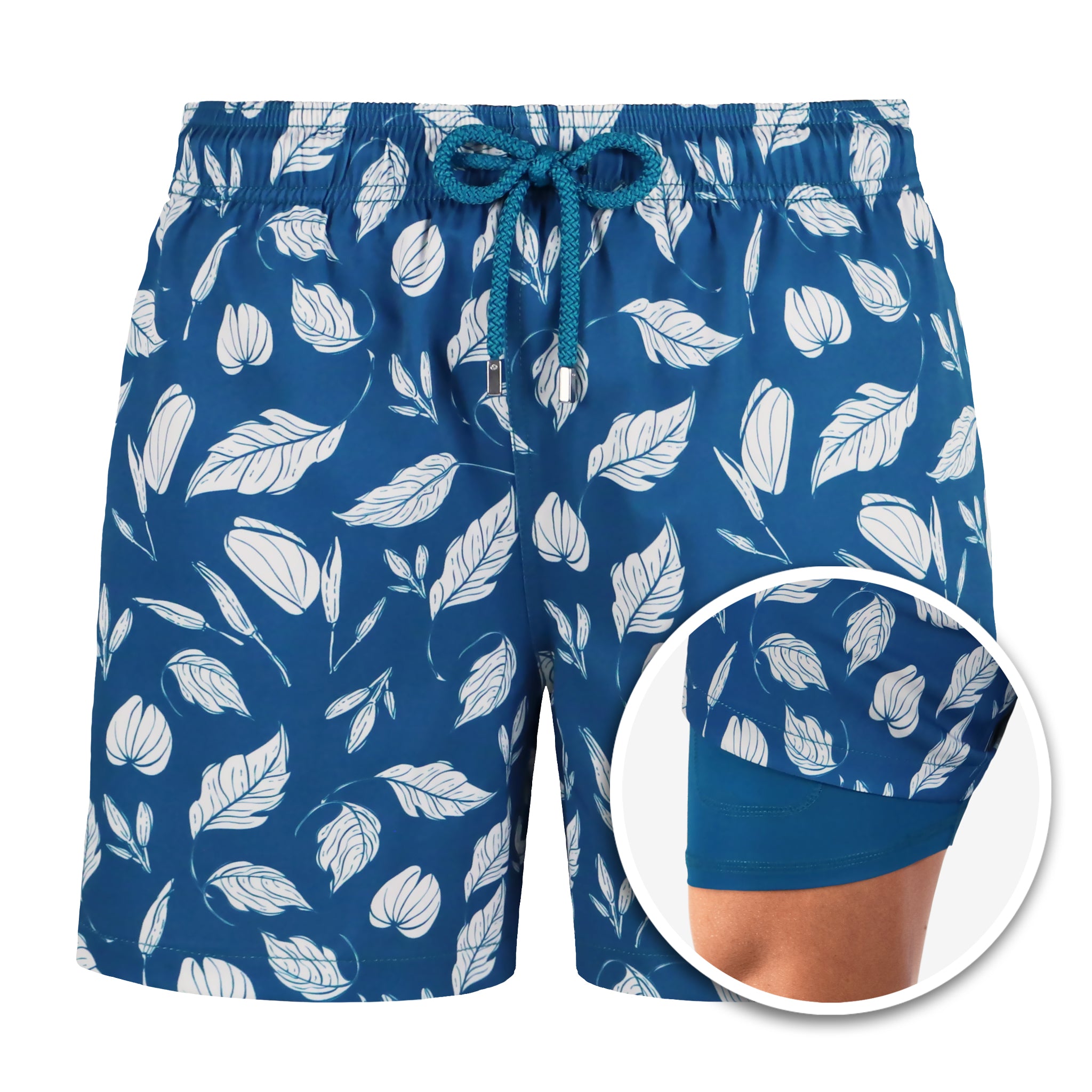 Autumn Blue - Mid-Length Hybrid Short