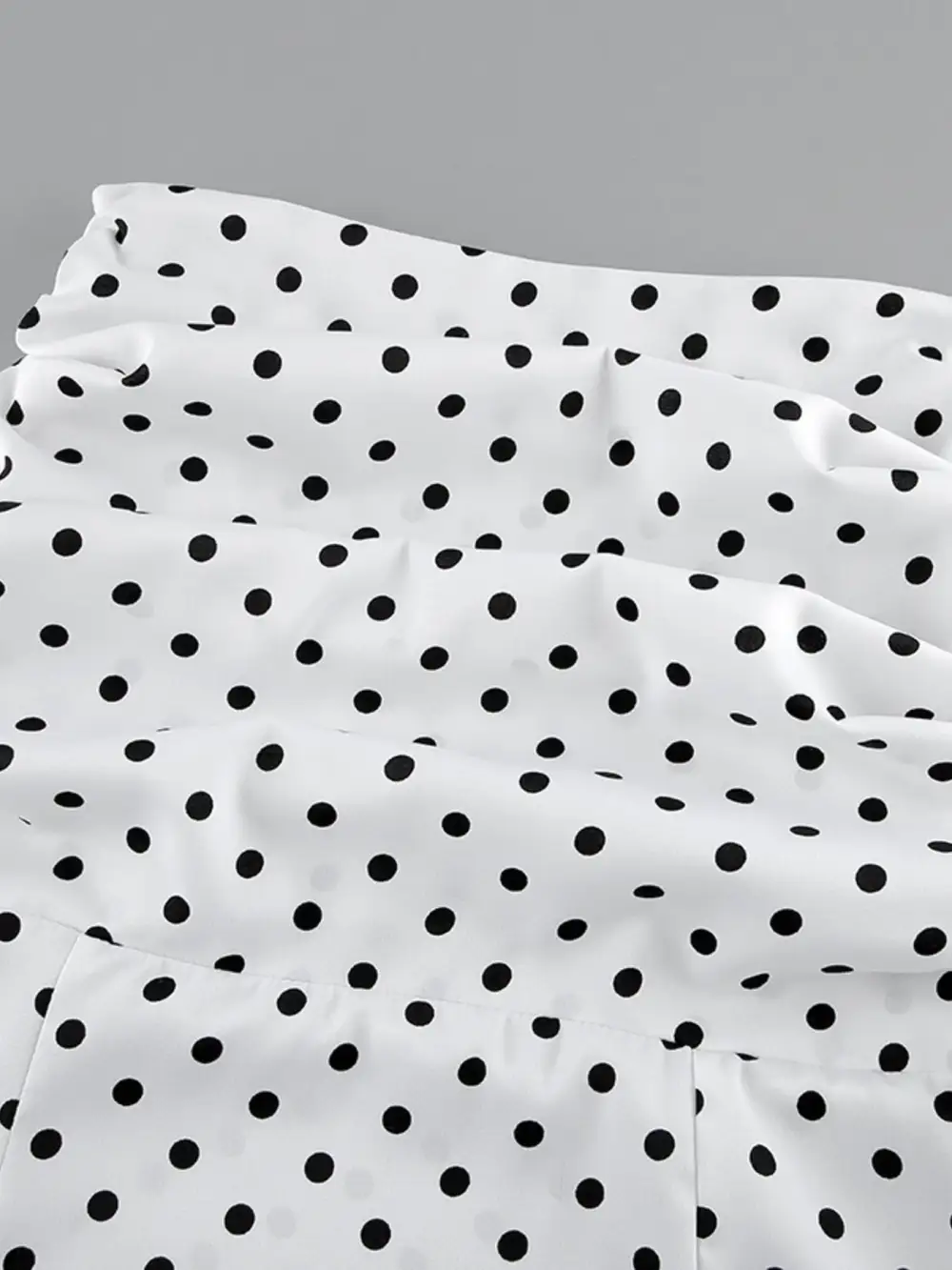 Ruffle Trim Polka Skirt