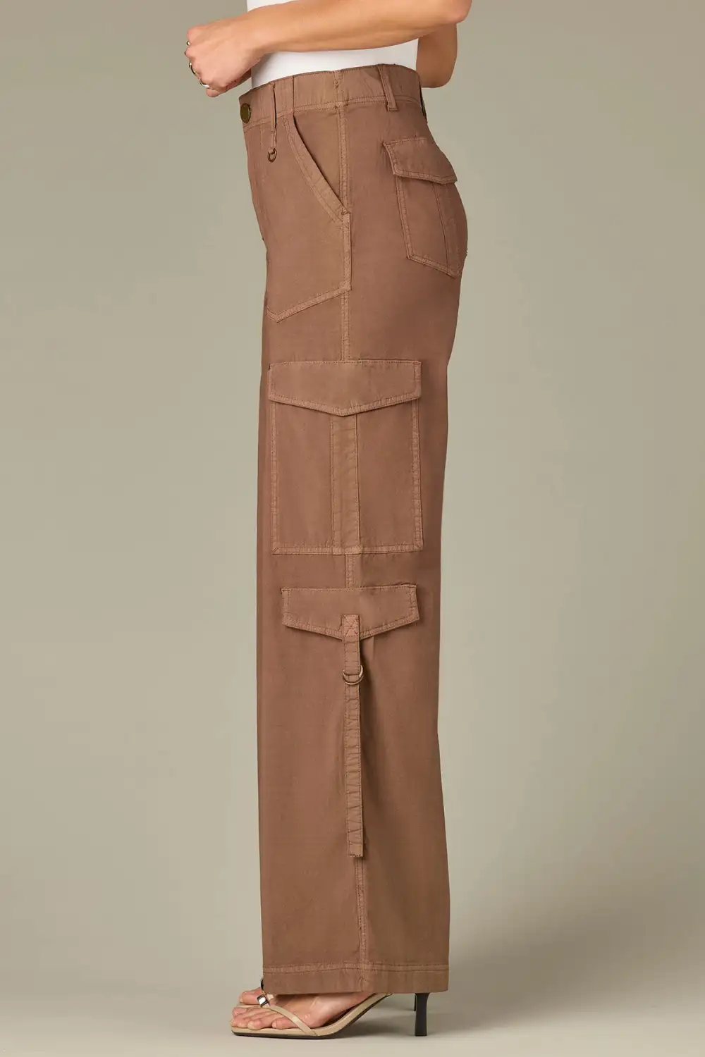  Double Patch Pocket Wide Leg Utility Pants