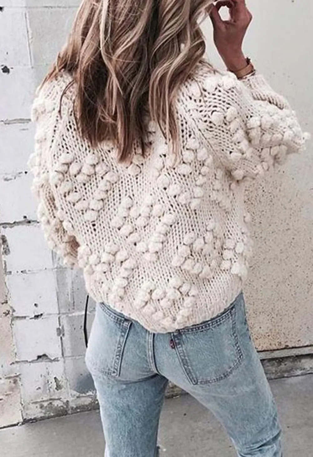 KNIT YOUR LOVE CARDIGAN IN IVORY