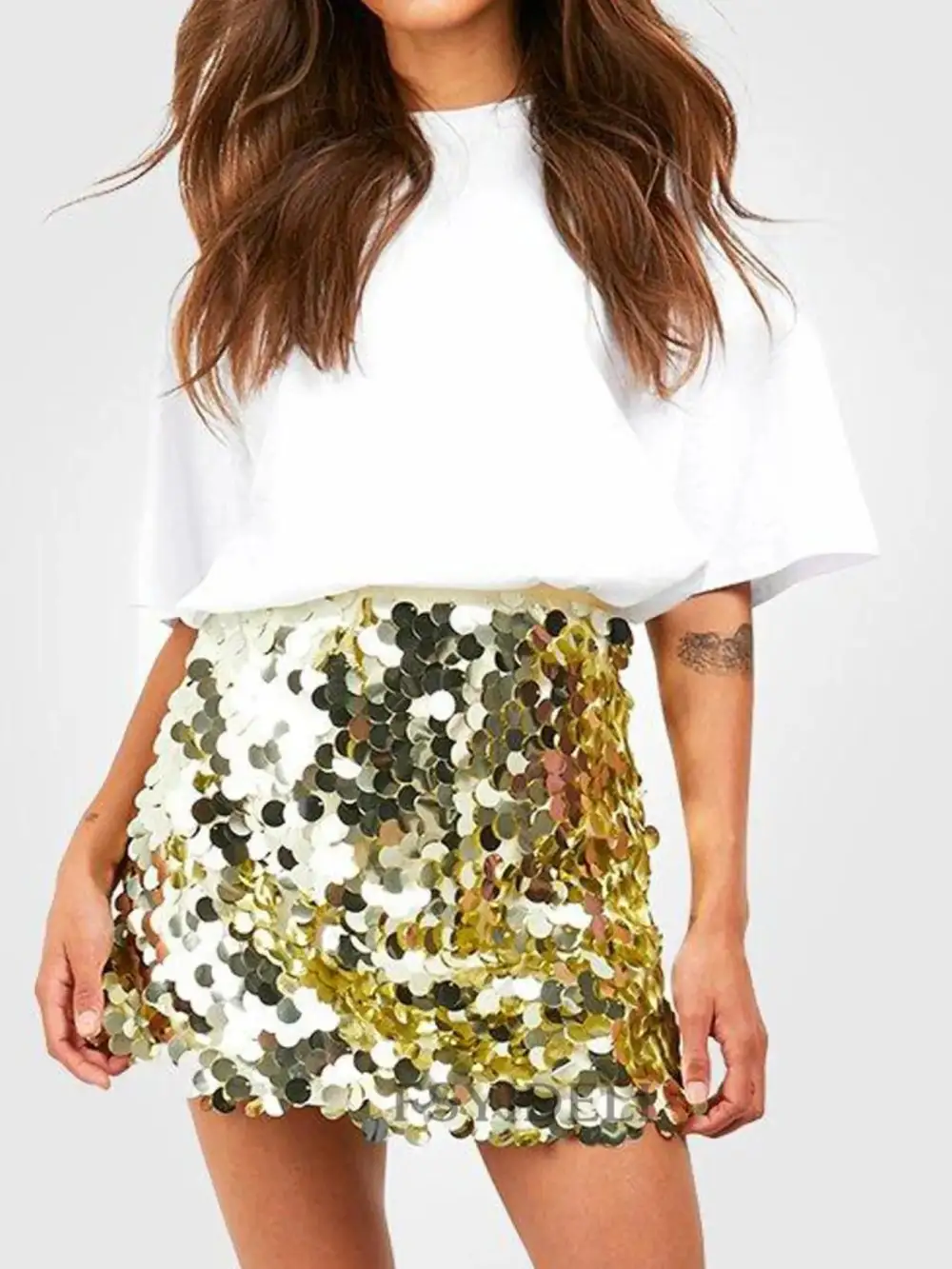 Easygoing Sequin Sequin Mini Skirt