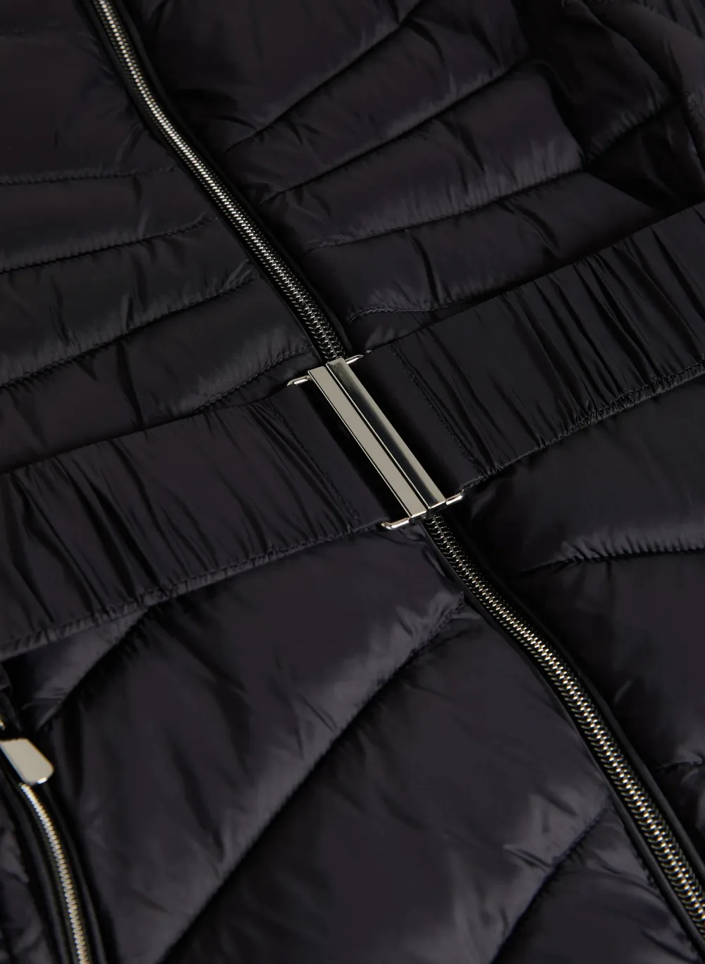 Black Hooded Down Coat