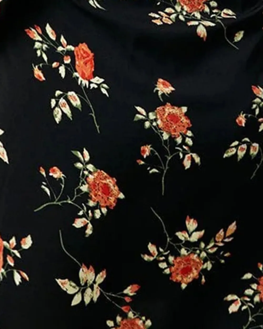 Button Front Black Dress