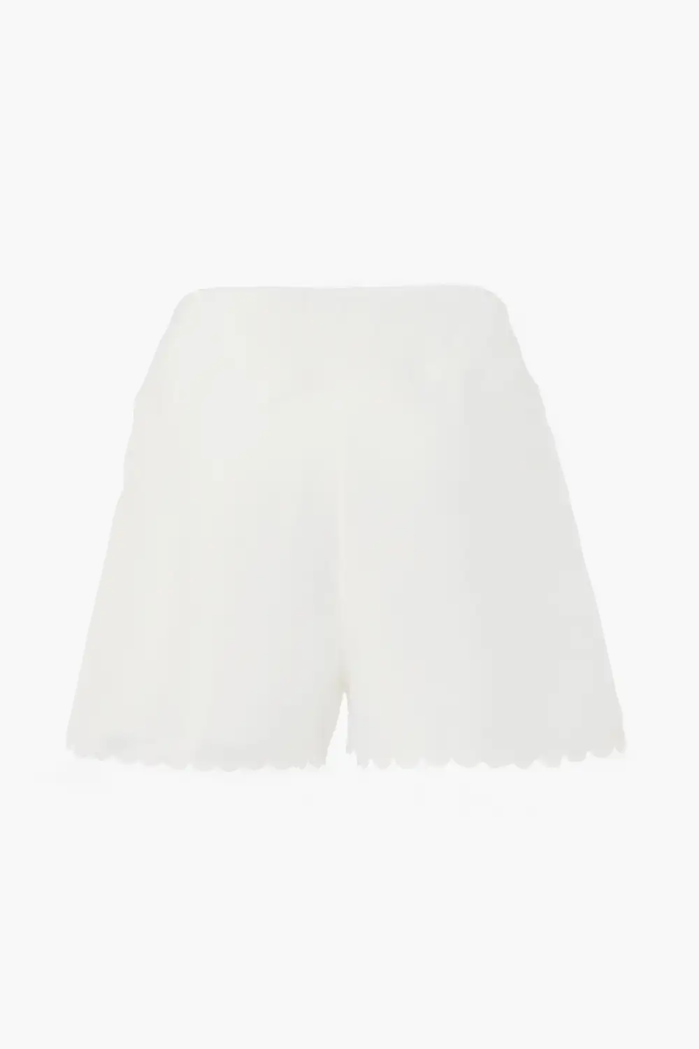 White Scallop Marisa Tennis Short