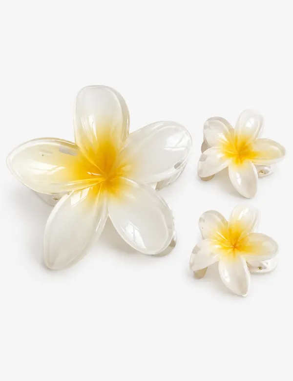 Glossy Flower Hair Clip