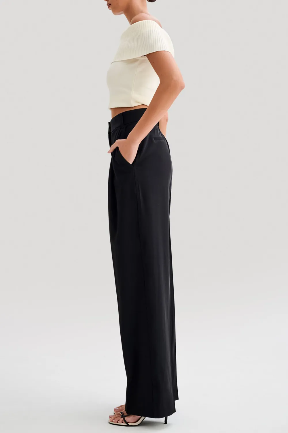 Off Shoulder Knit Top