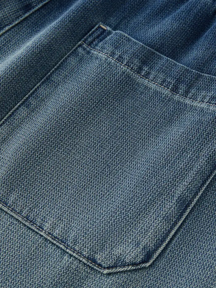 Men's Denim Washed Denim Shorts