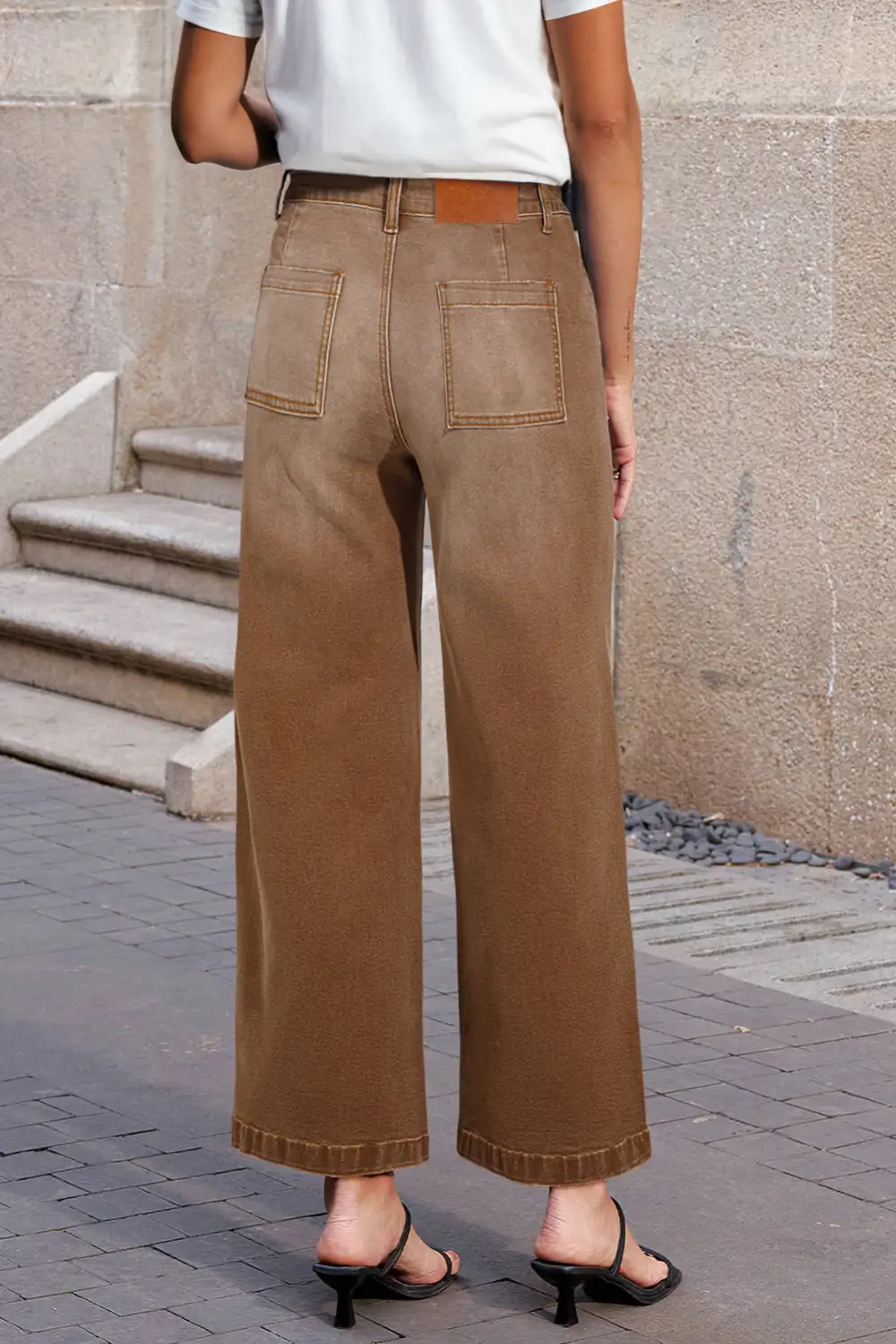 Modern Mimimalist Patch Pocket Womens Shift Jeans