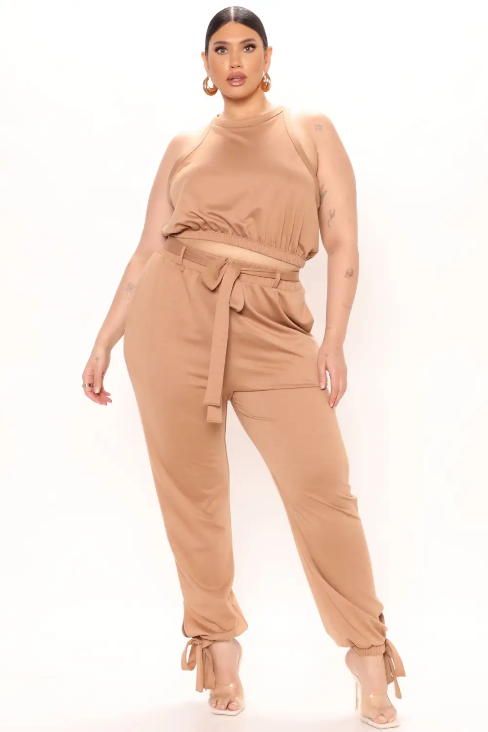 Rest And Play Pant Set - Camel