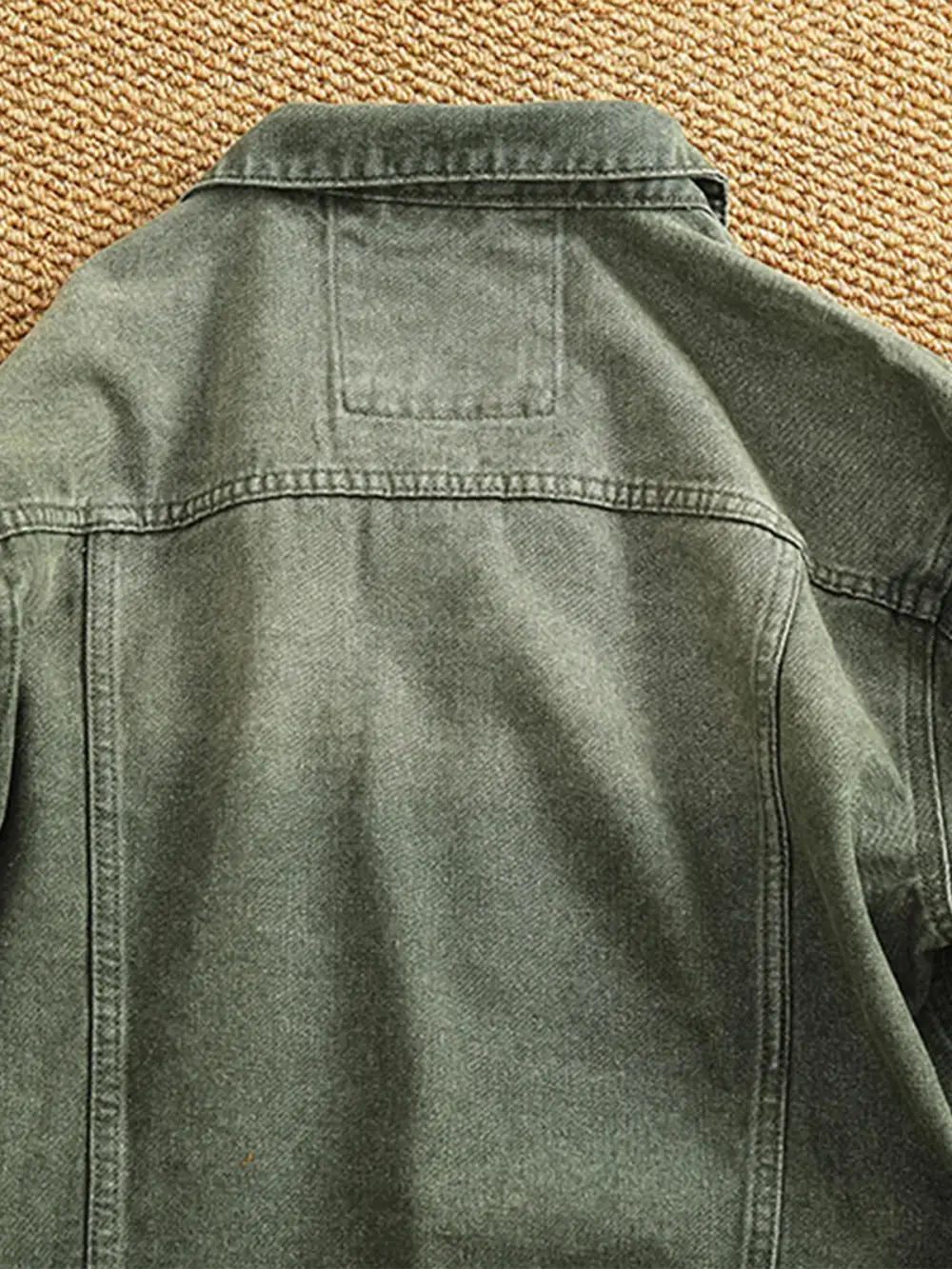 Men's Denim Button Front Trucker Jacket