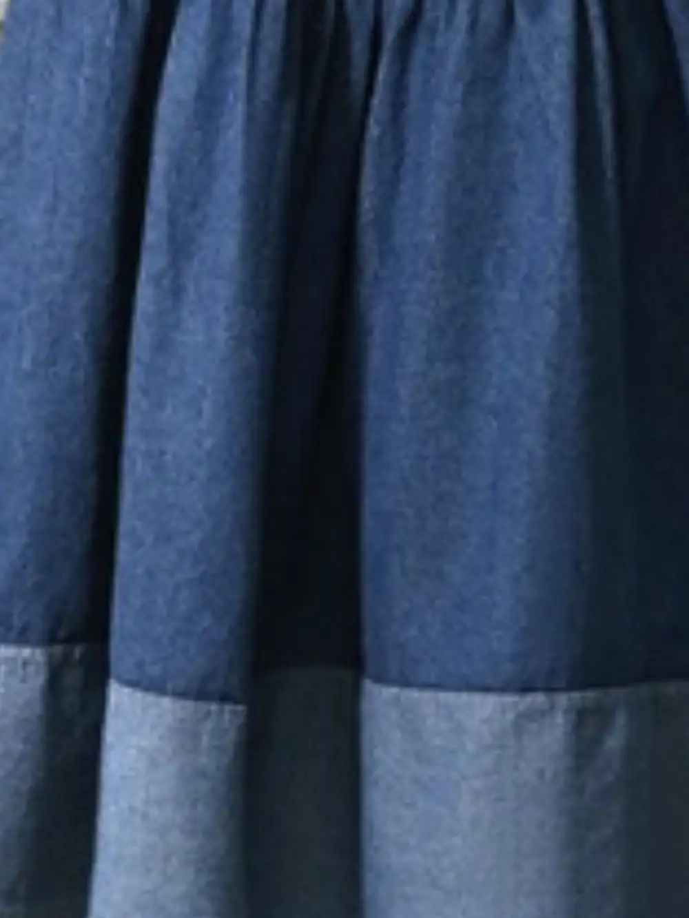 Practical Denim Tiered Skirt