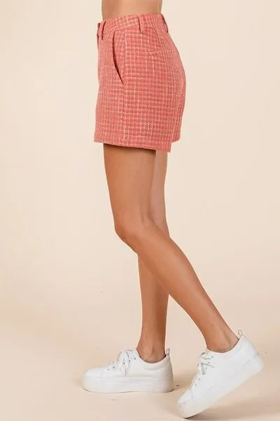 Tweed Classic Shorts with Side Pockets