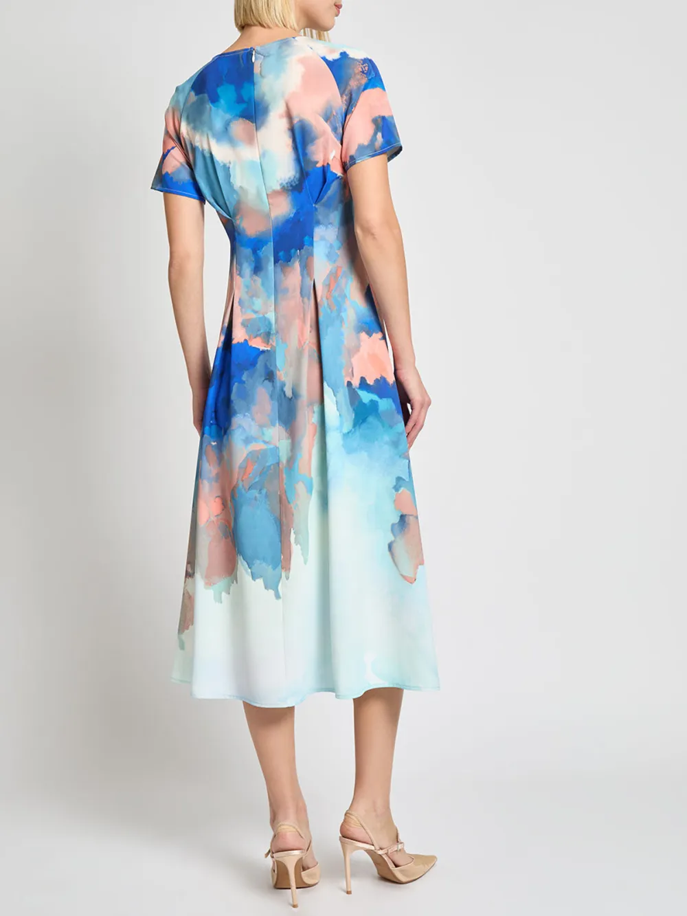 V-Neck Printed Dress