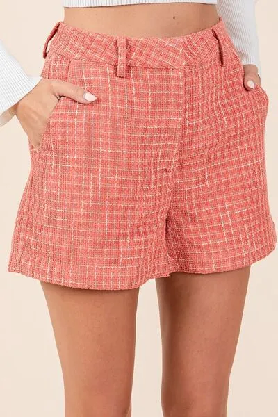 Tweed Classic Shorts with Side Pockets