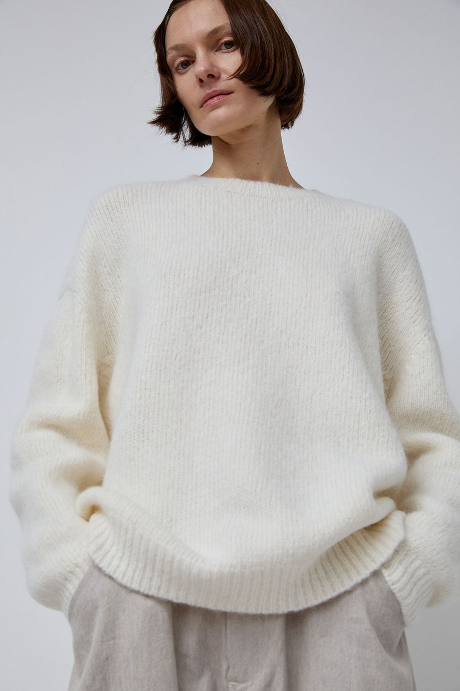 Lauren Manoogian Loft Crewneck in White