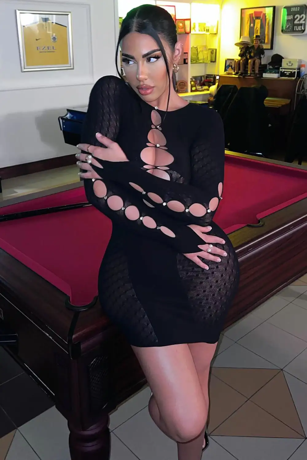 Teagan Mini Dress - Black