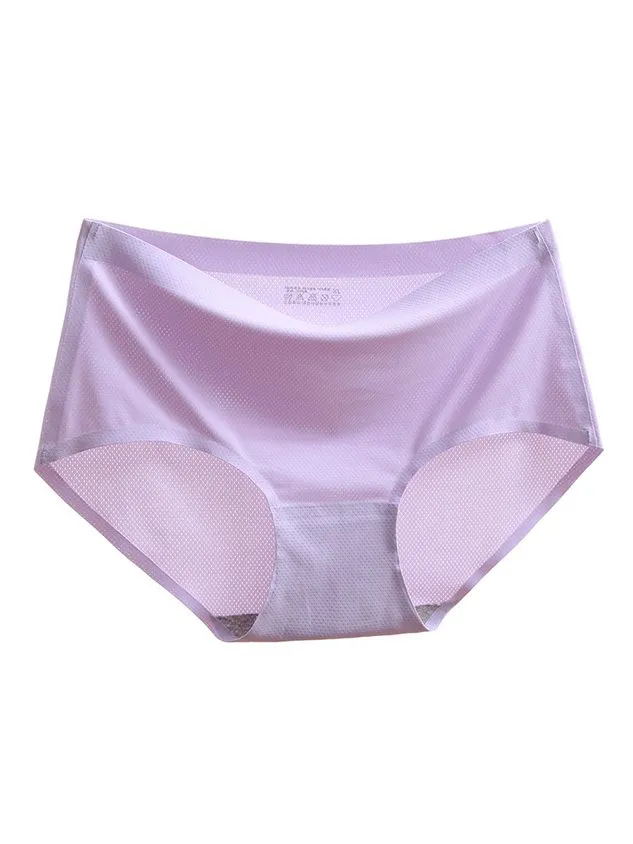 Women Comfortable Simple High Elasticity Ventilation Hole Seamless Panty