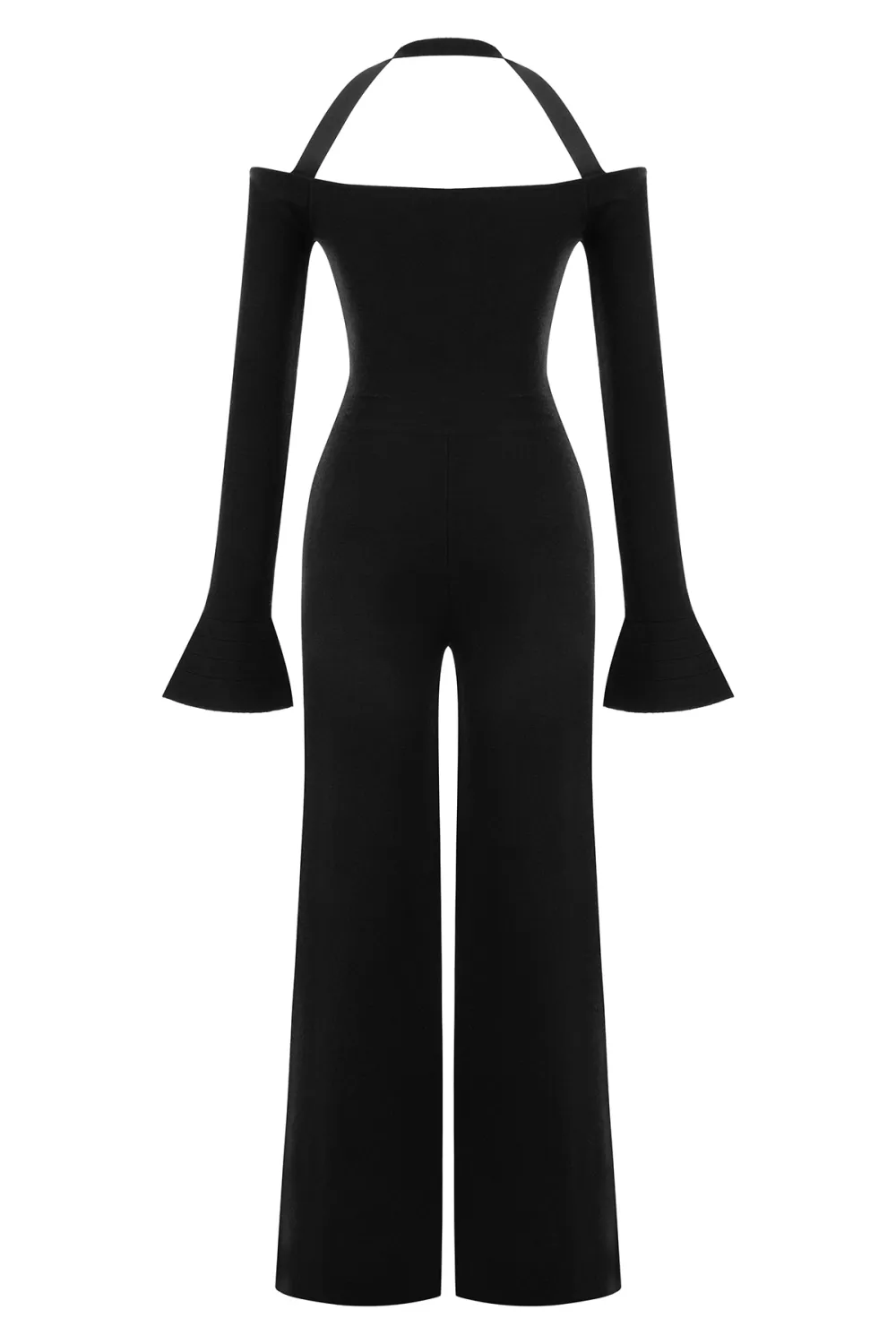 Halter Jumpsuit-Black