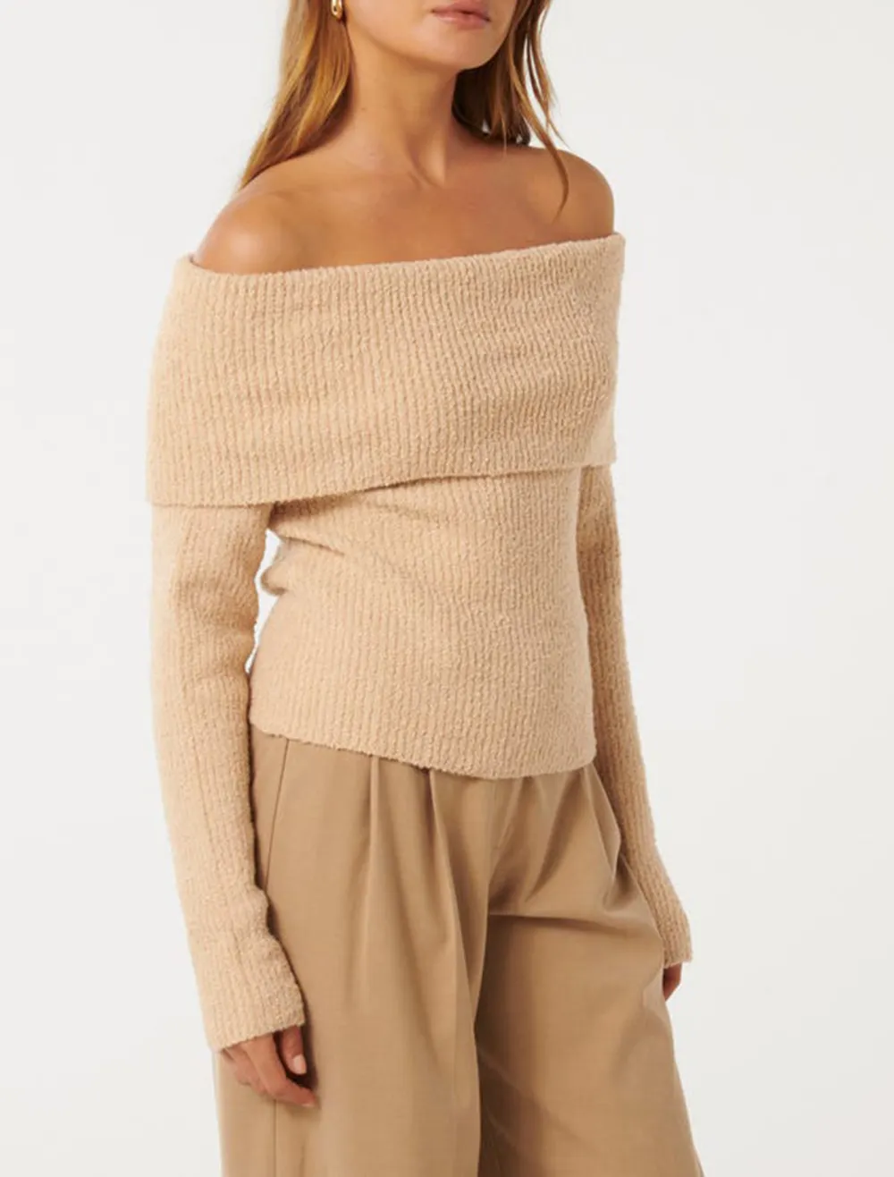 Off Shoulder Sweater