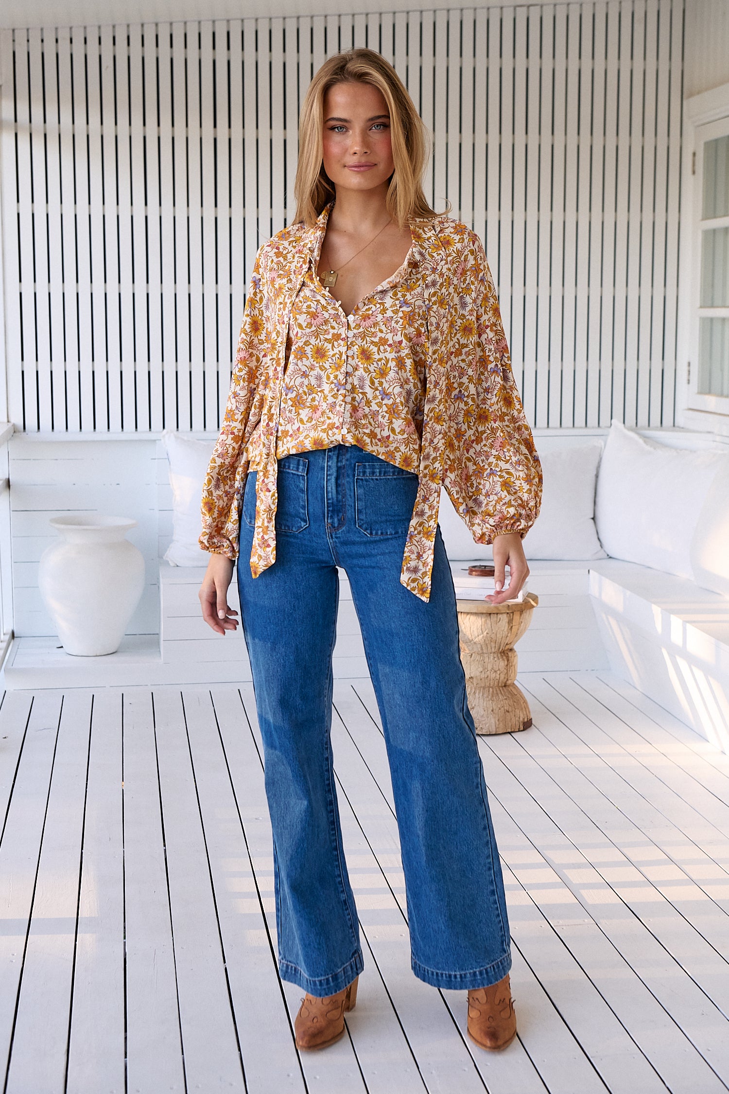 Imogen Blouse - Solara - PREORDER FOR AUGUST