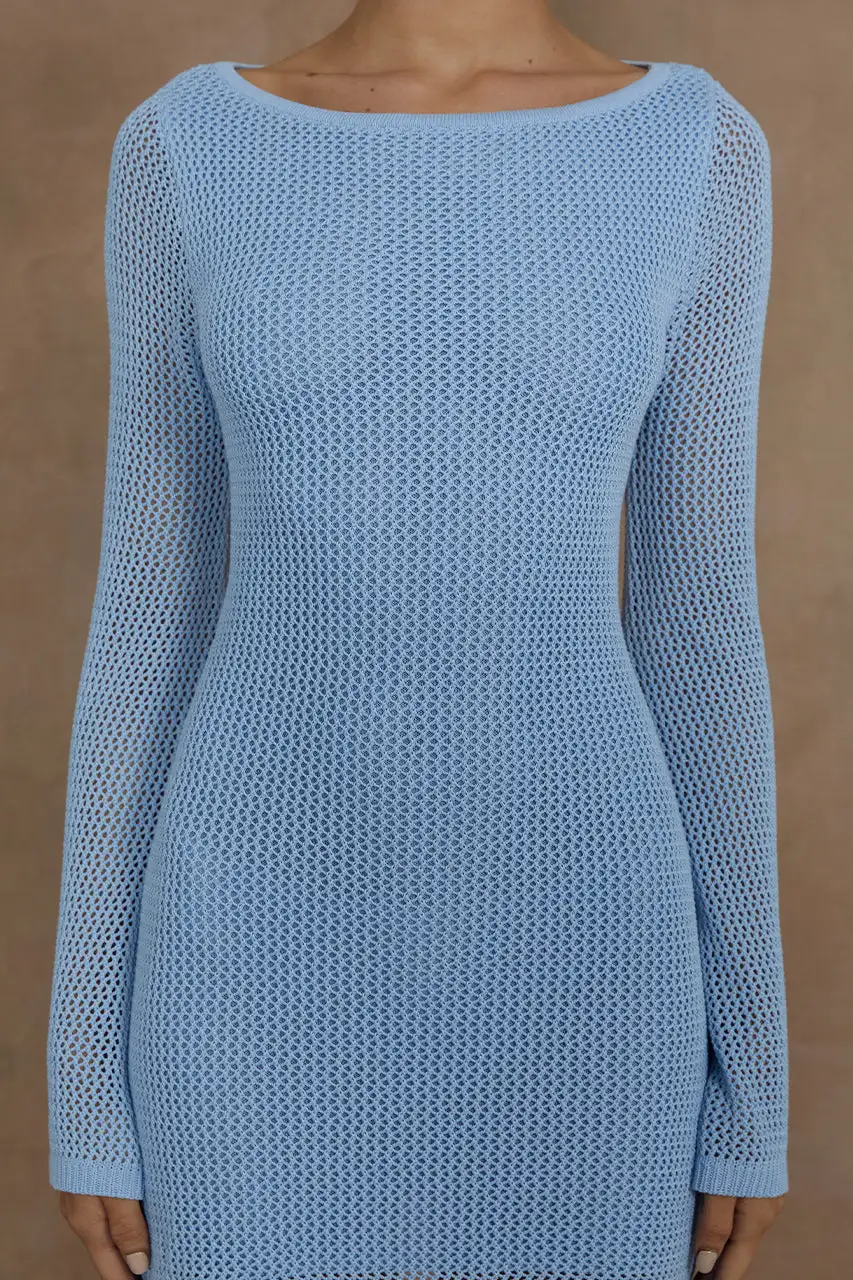 Casual Cutout Long Sleeve Mini Dress