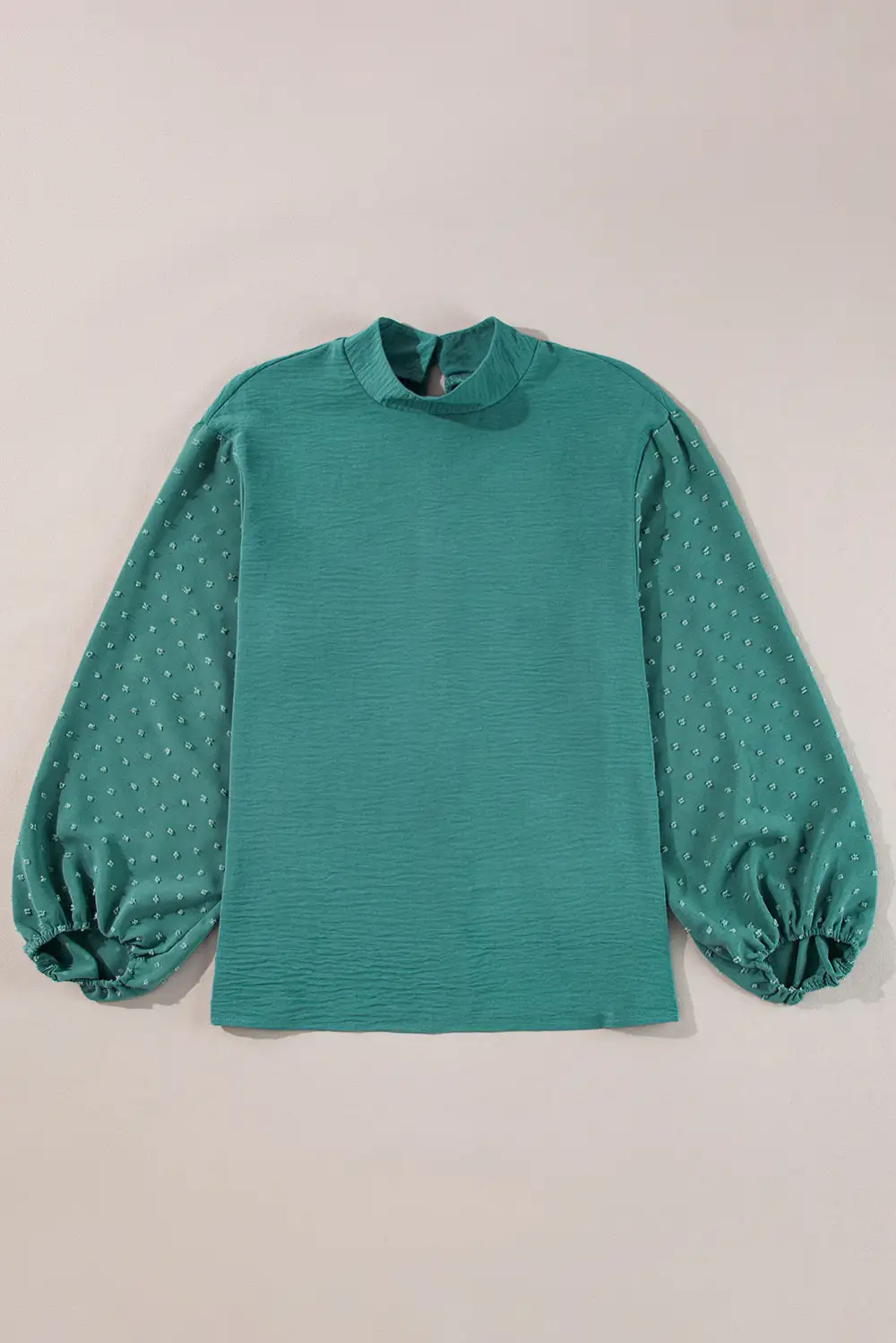 Relaxed Fit Swiss Dot Dot Print Blouse