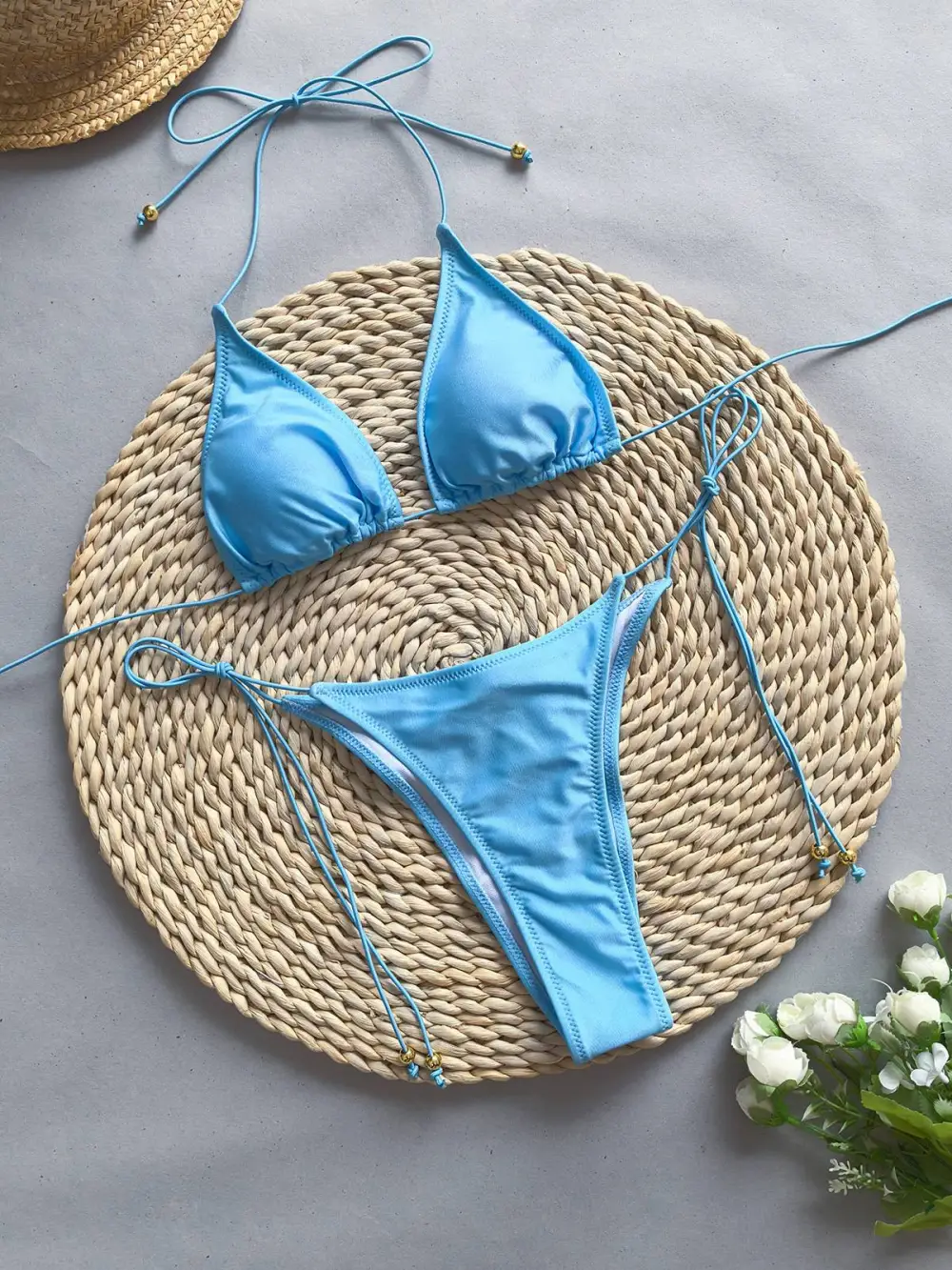 Convertible Bikini Three Piece Set
