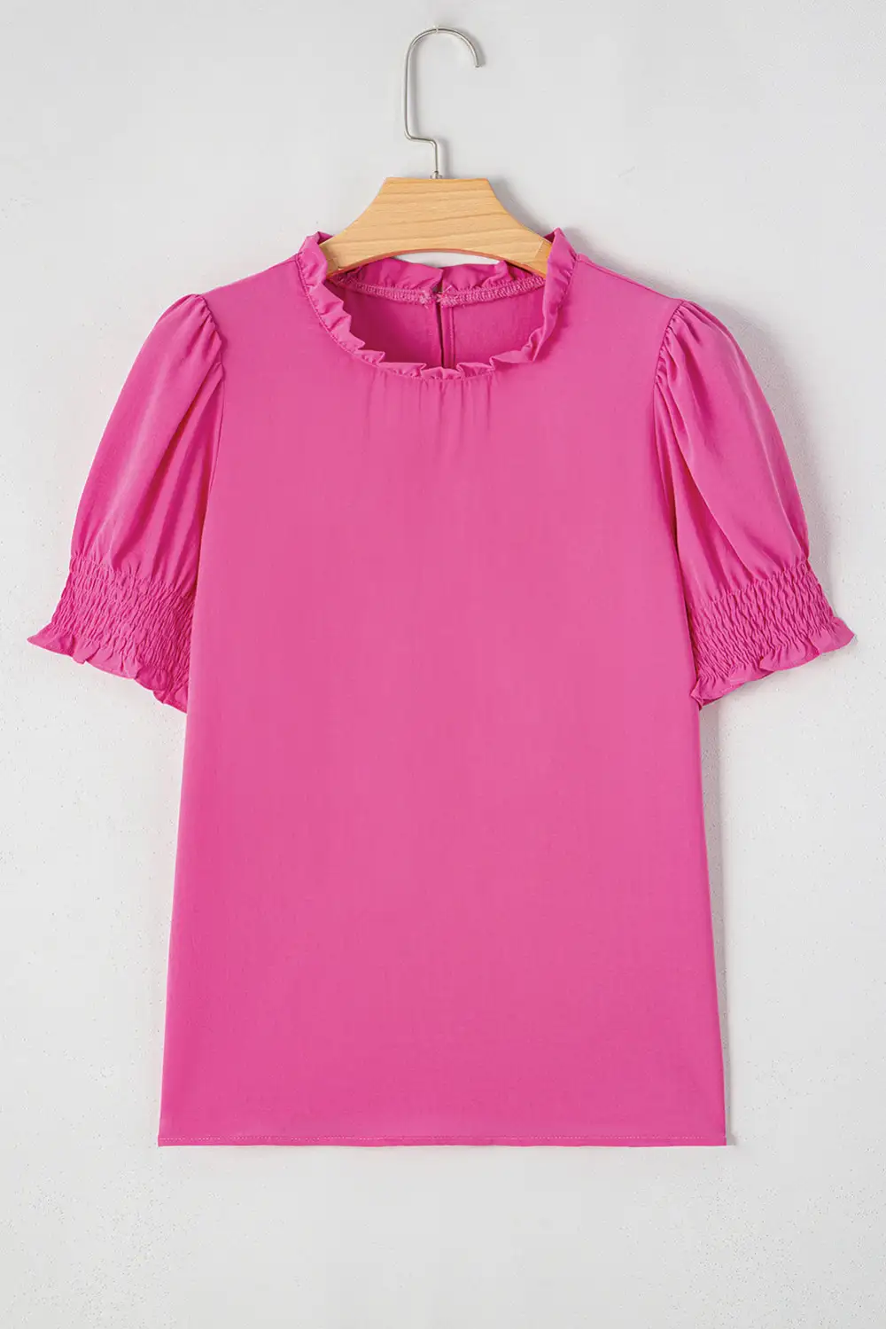 Smocked Puff Sleeve Blouse
