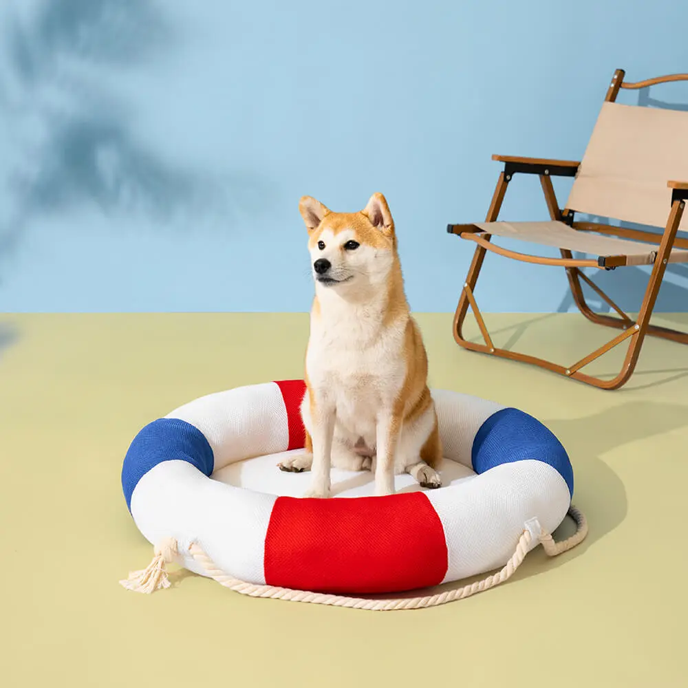 Swimming Ring Breathable Pet Cooling Bed