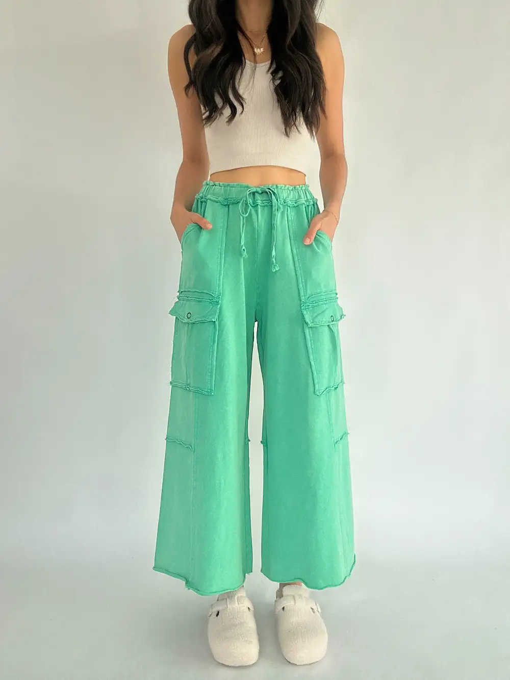 Relaxed Straight Leg Utility Pants