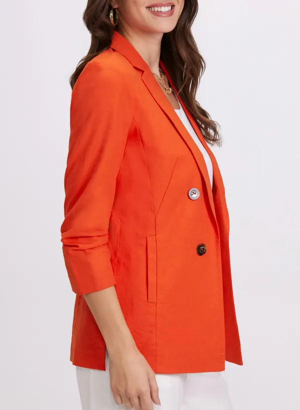 Simplified Linen Blazer