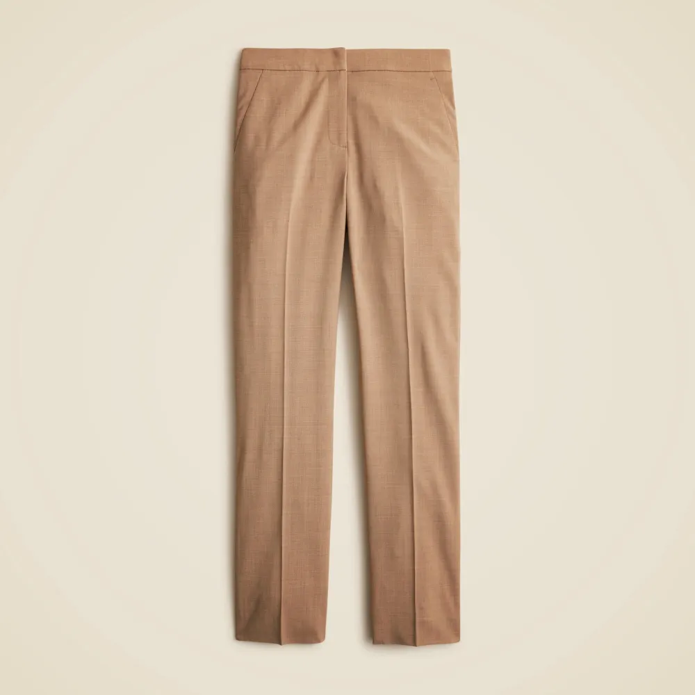 In Bi-Stretch Wool Blend Full-Length Pants