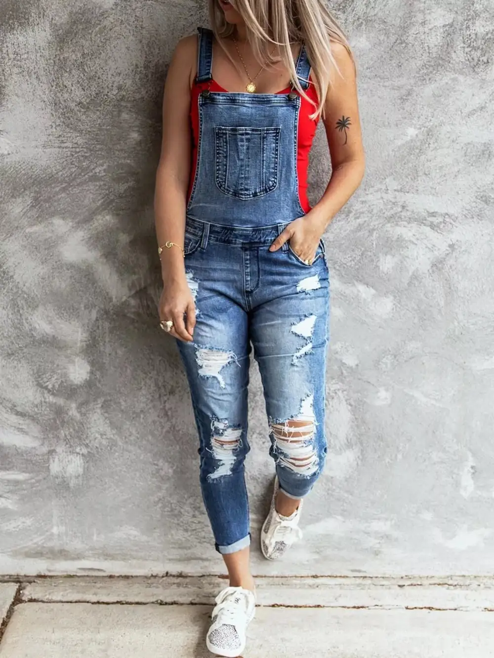 Modern Denim Jumpsuit Overalls