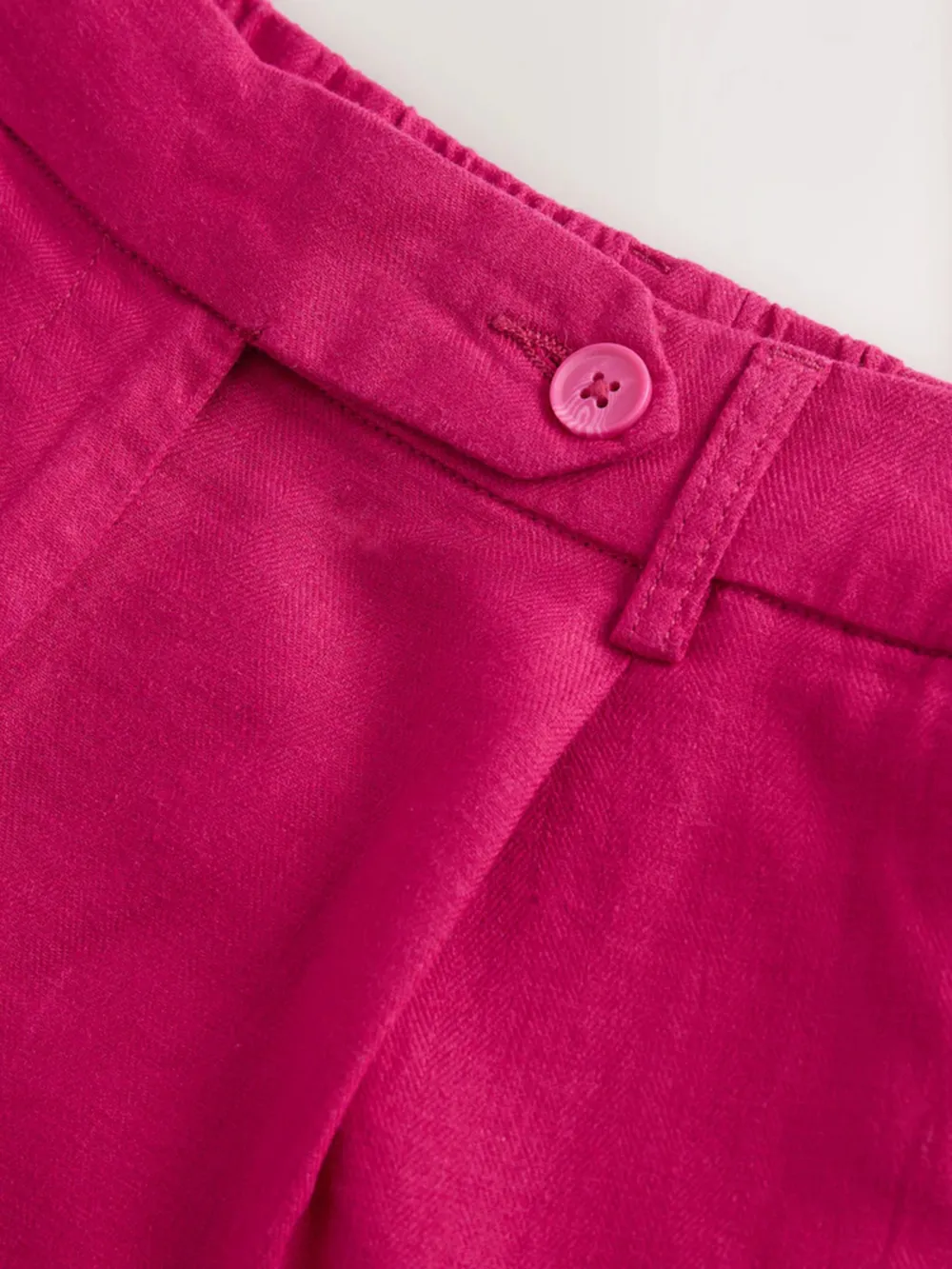 Simple Versatile Breathable Solid Color Linen Blend Shorts