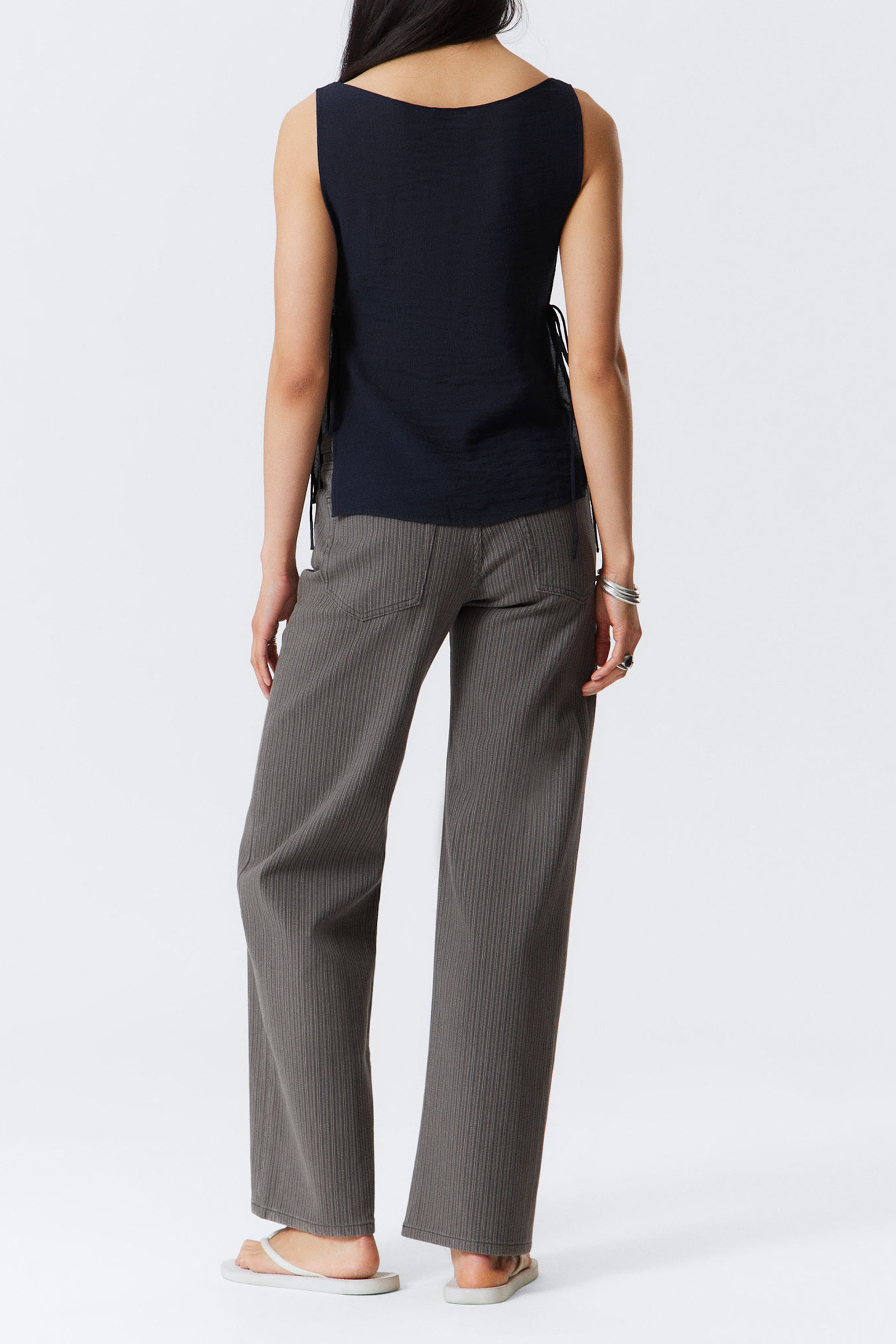 Side Tied Boat Neck Tank