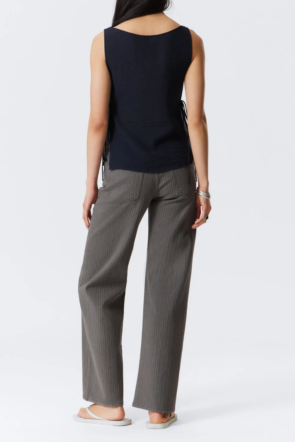 Side Tied Boat Neck Tank