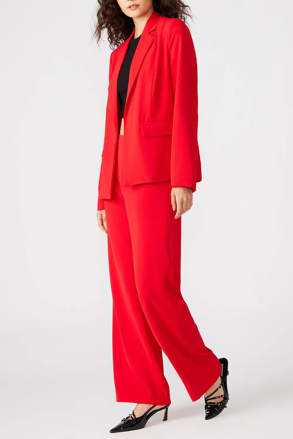 LAPEL BLAZER HOT PINK