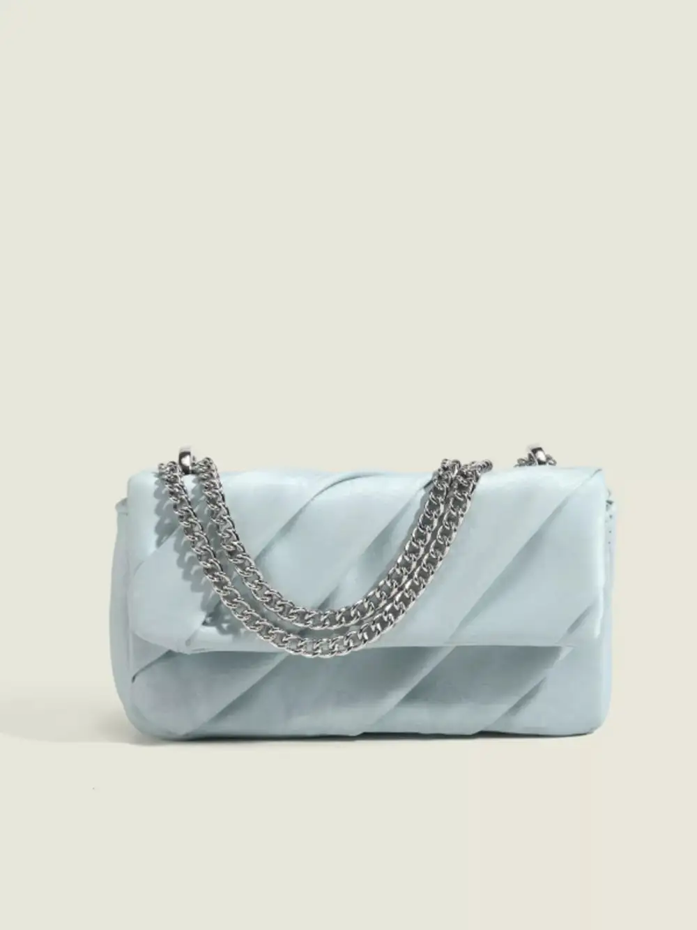 Ruched Flap Crossbody Bag