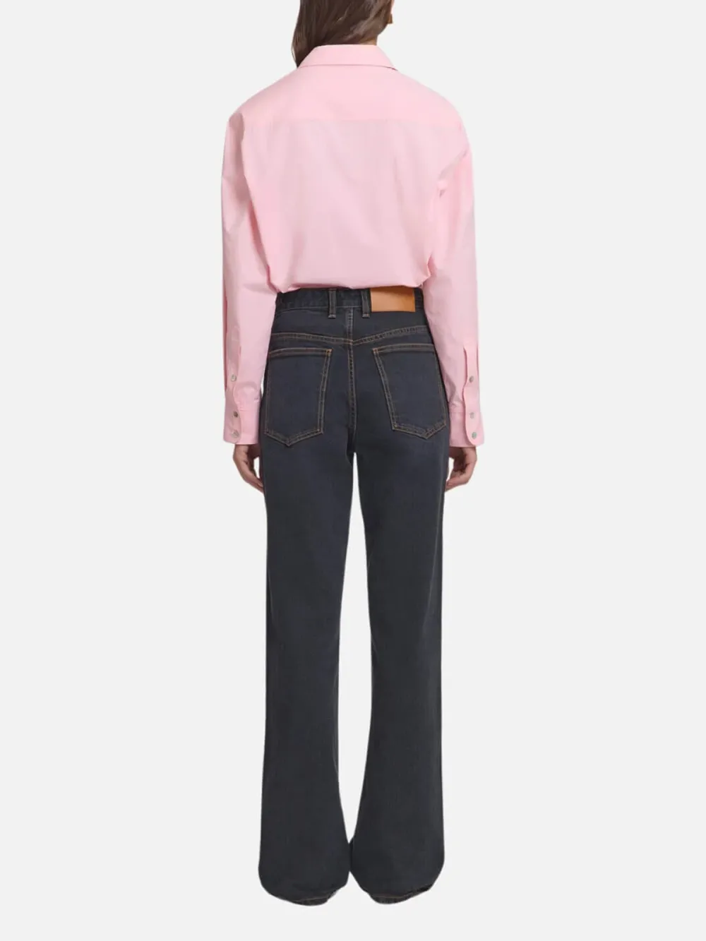 Pocketed Button Mid-Rise Jeans